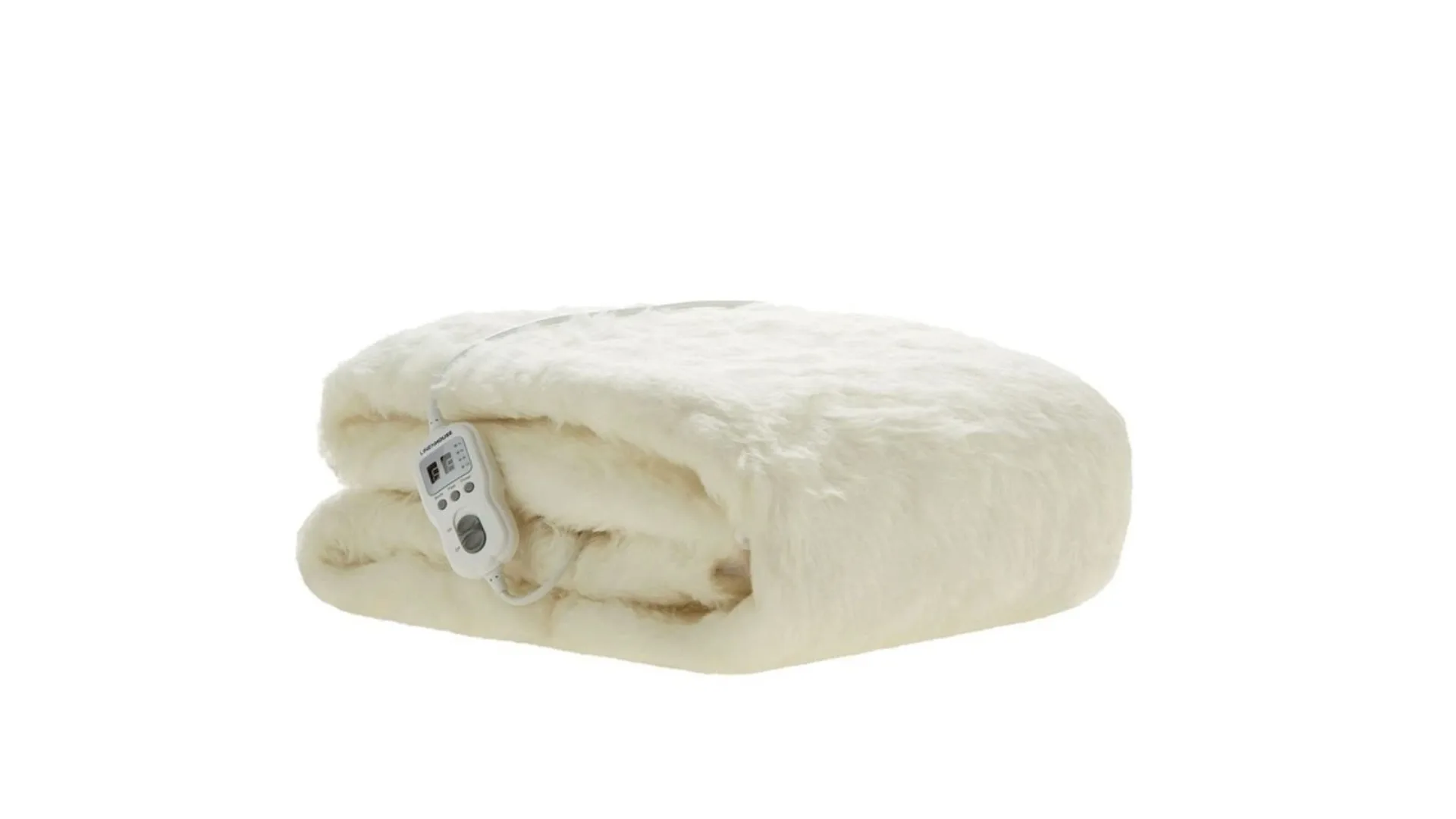 Linen House Wool Multizone Electric Blanket in Cream.