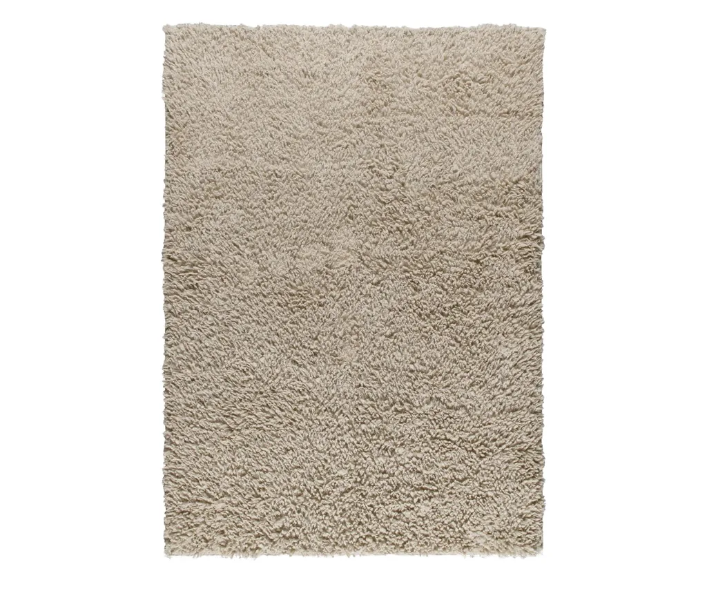Double Poncho Bone Shag washable rug.