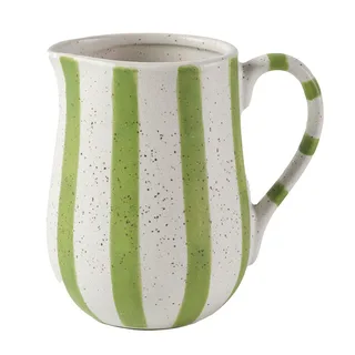 Linen House striped 1.2L stoneware jug, Temple & Webster