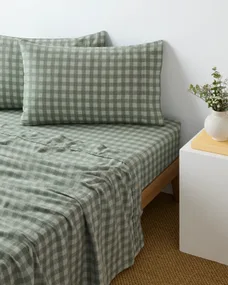 Knox Check flannelette sheets from Target