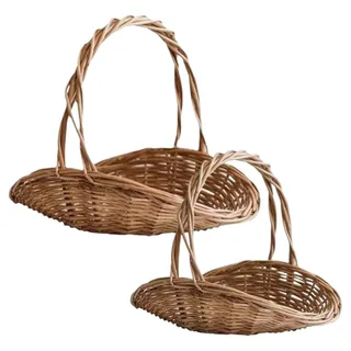 Wicker Basket with Handle