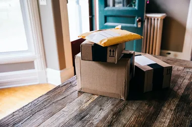 Delivery boxes from eBay purchased using an eBay discount code