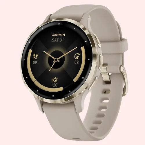 Garmin Venu 3S GPS smartwatch in French grey
