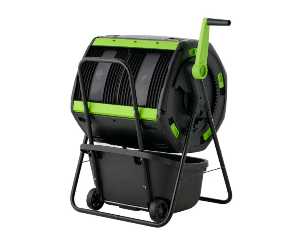 green and black compost with trolley seated underneath