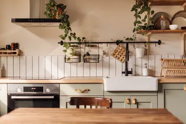Farmhouse style kitchen featuring items available with MyDeal discount codes