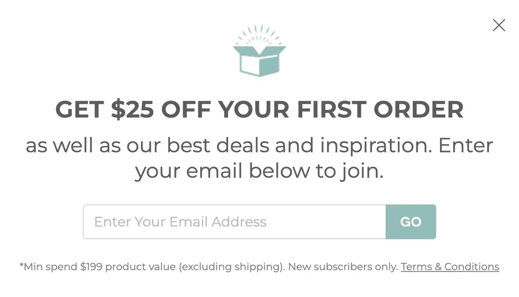 Temple & Webster first order offer