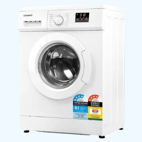Devanti 8kg Front Load Washing Machine 15 Programs 24hr Delay Start Washer White - Best Amazon Prime Day tech deals
