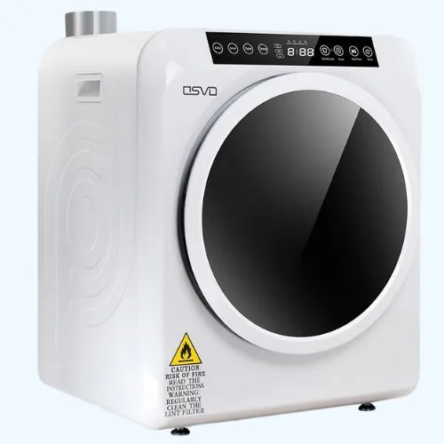 Clothes Dryer Machine 6kg, With Digital Panel Fully Automatic Tumble Dryer for Home Indoor Laundry