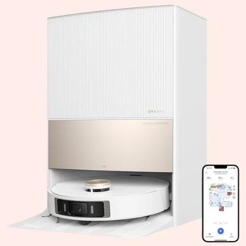 Dreame L20 Ultra Robot Vacuum and Mop Cleaner with Auto Mop Cleaning and Drying, Self-Refilling and Self-Emptying Base Station