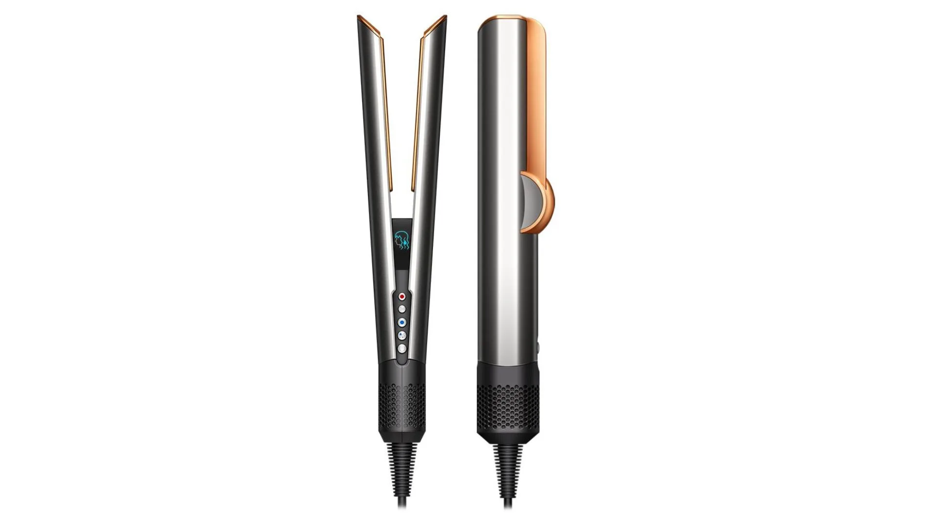 Dyson Airstrait straightener and dryer (Bright nickel/Rich copper)