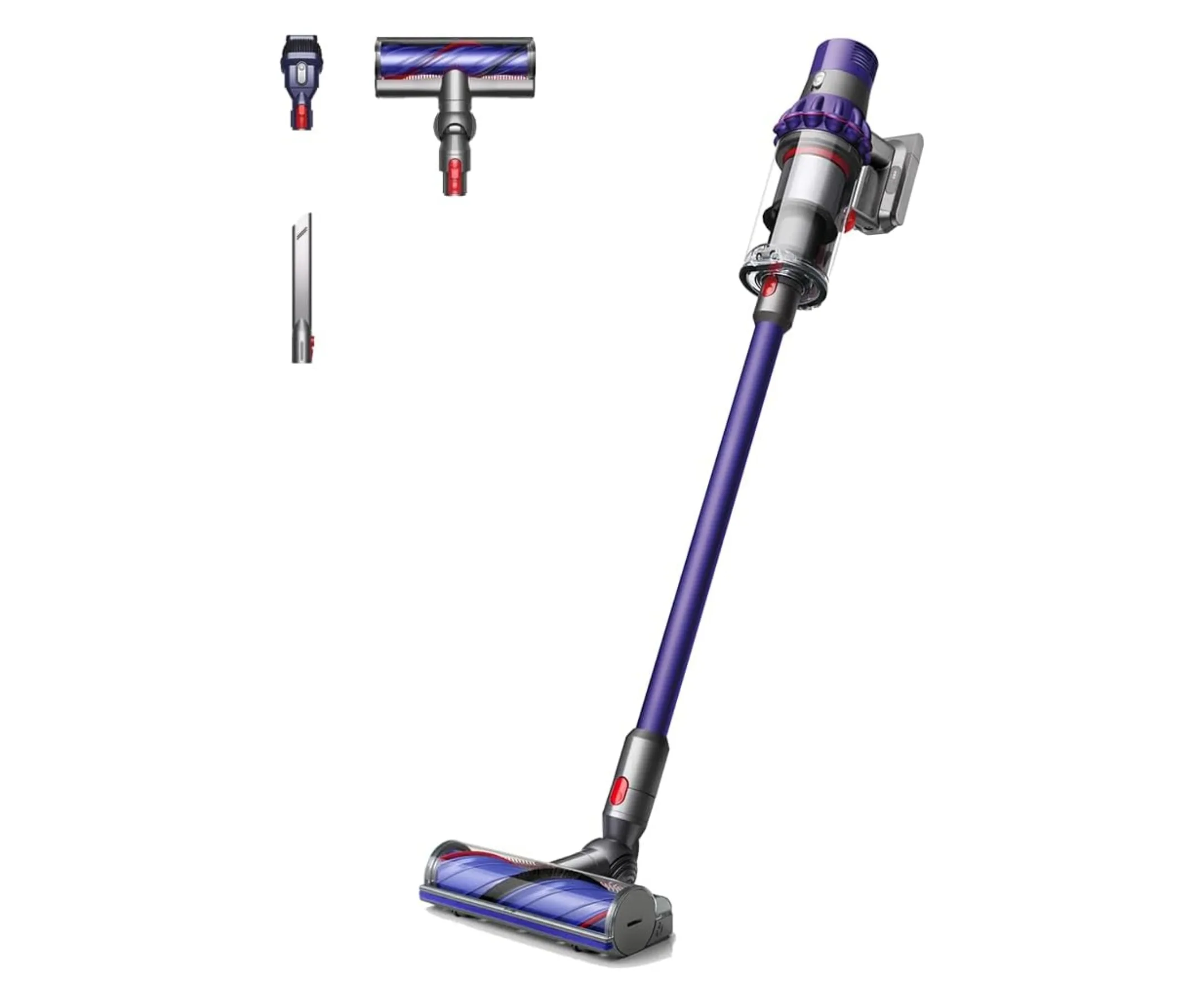 Dyson V10 cyclone cordless vacuum cleaner. Dyson is a brand on Amazon.