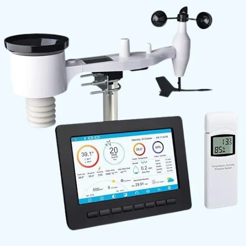 ECOWITT HP2551 Wi-Fi Weather Station with 7'' Large TFT Colored Display Console - best Amazon Prime Day tech deals