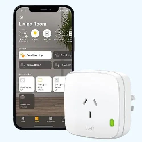 Eve Energy (Apple Home) Smart Plug & Power Meter with Built-in Schedules, Voice Control, no Bridge Needed, Bluetooth & Thread - Best Amazon Prime Day tech deals