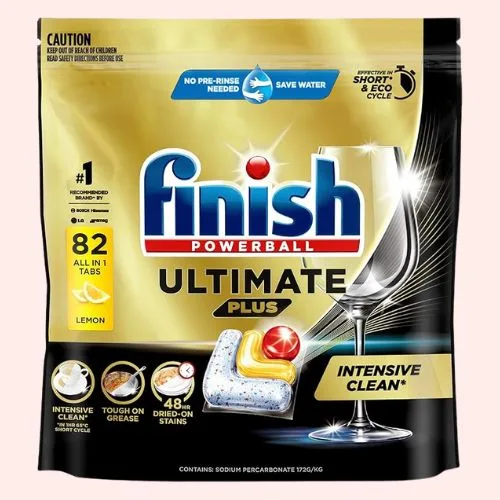 Finish Ultimate Plus Dishwashing Tablets Lemon 82 Pack