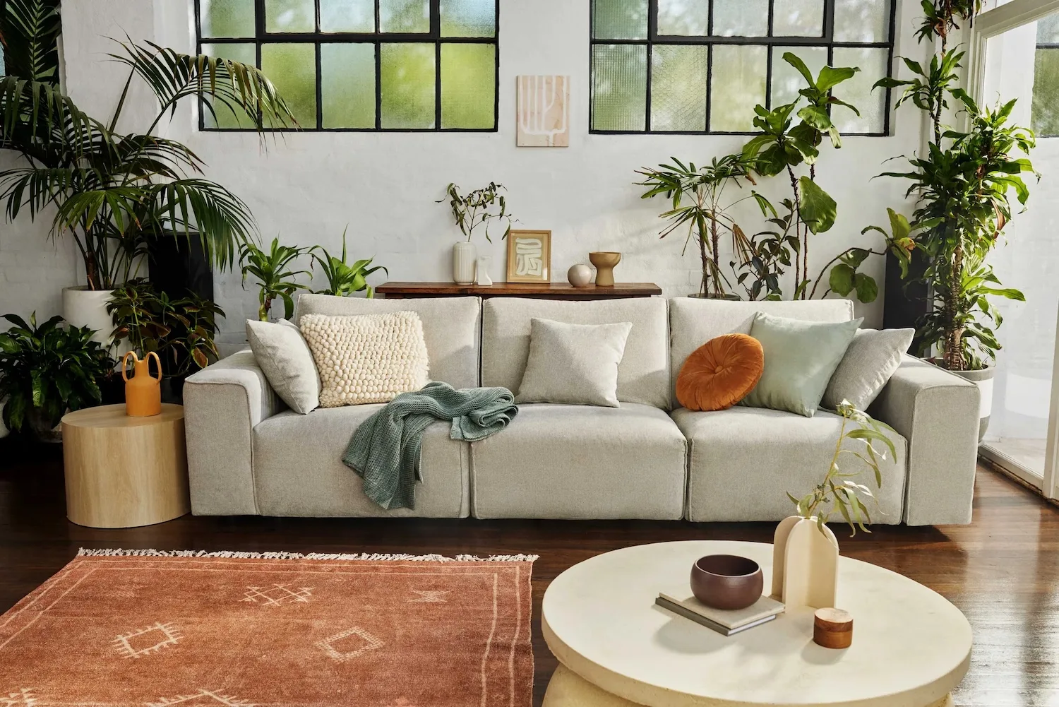 The Koala Modern 4.5-seater sofa is great for large families and can be upgraded with the purchase of a matching ottoman