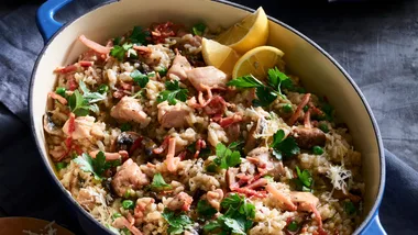 The easiest no-stir chicken risotto