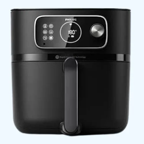 Philips 7000 Series Air Fryer Combi XXL - 8.3L (2kg), 22-in-1 Air Fryer, WiFi Connected, Auto-Cook Programs, 99% Less Added Fat with Rapid CombiAir, Recipe App (HD9875/90) - Best Amazon Prime Day tech deals