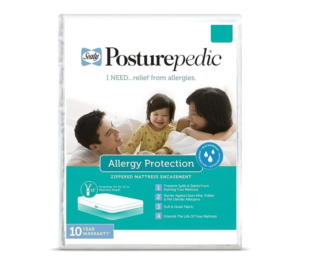 Sealy Posturepedic Allergy Protection Zippered Mattress Protector
