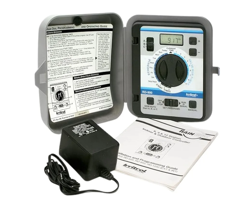 Irritrol Rain Dial RD900-INT-R 9 Station Indoor Irrigation Controller