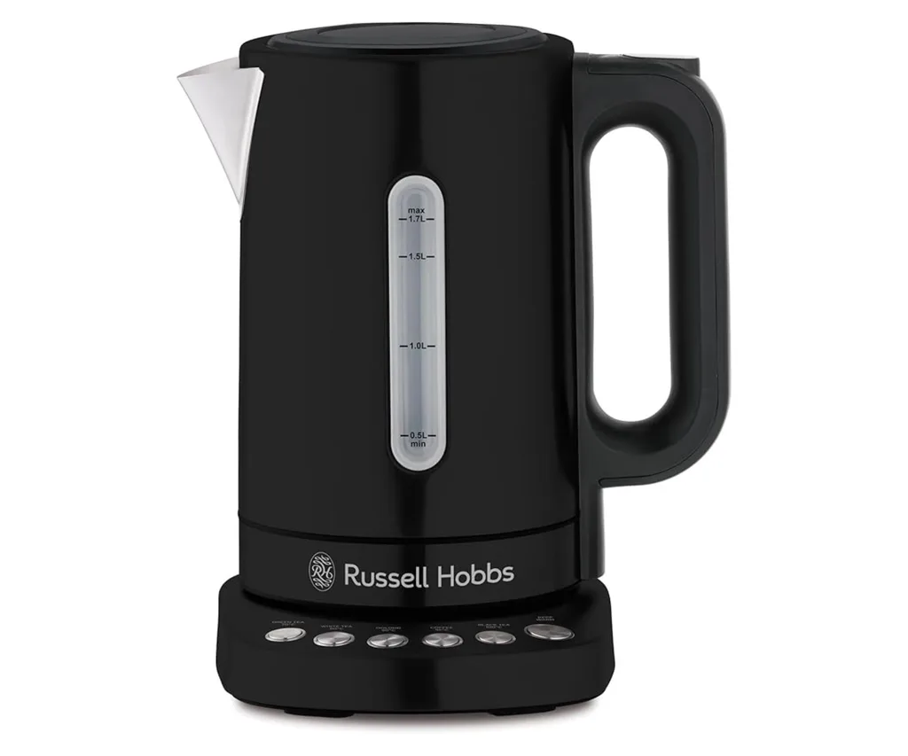 black matte russell hobbs temperature variable electric kettle