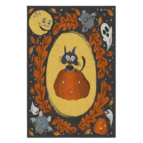 Scaredy Cat Flatwoven Rug