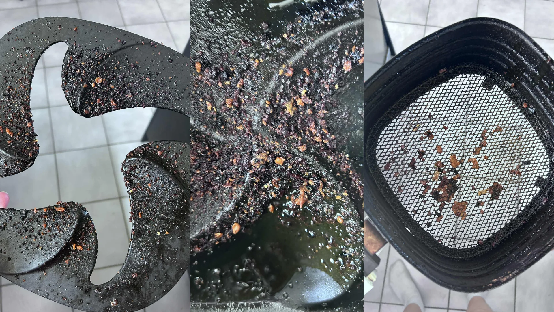 dirty air fryer before picture