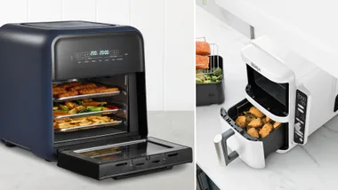 The Best Air Fryers in Australia during Black Friday sales: Sunbeam FlexiFry air fryer oven and Ninja DoubleStack XXXL