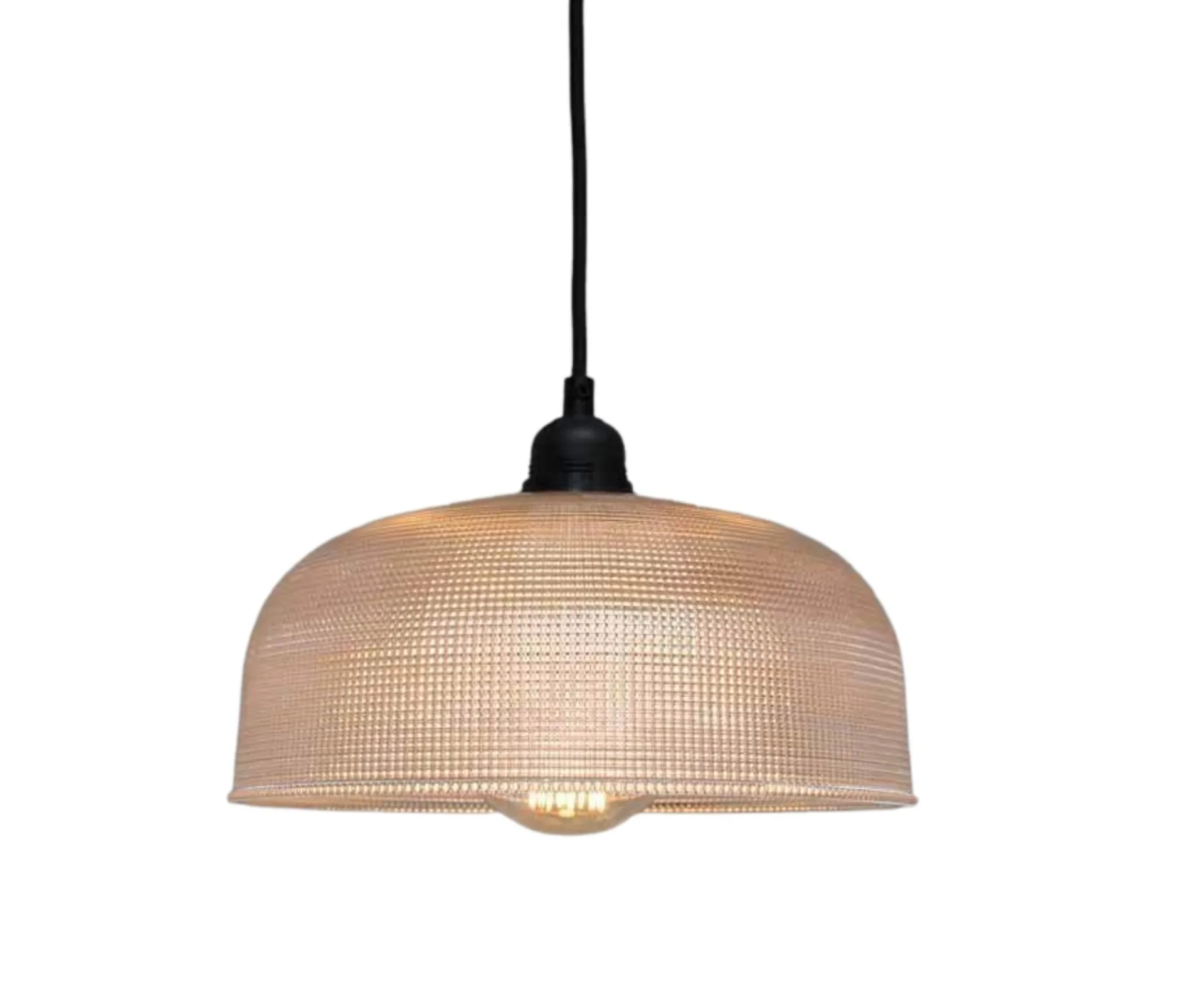 pendant light in brassy glass colour