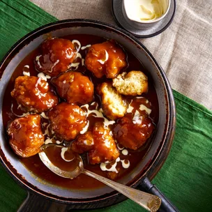 Golden syrup dumplings are making a major comeback