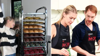 Maria spills tea on MKR and cookie business, Blondies Bakehouse