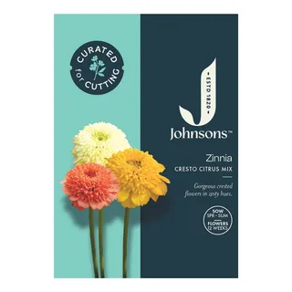 Johnsons Zinnia Cresto Citrus Mix Seeds