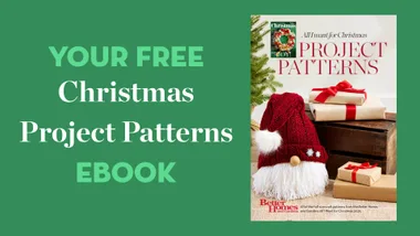 Make your own hanging Christmas craft with this free downloadable