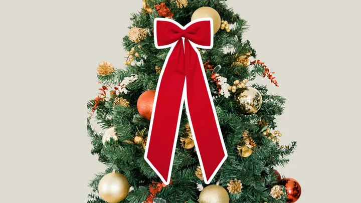 christmas tree bow