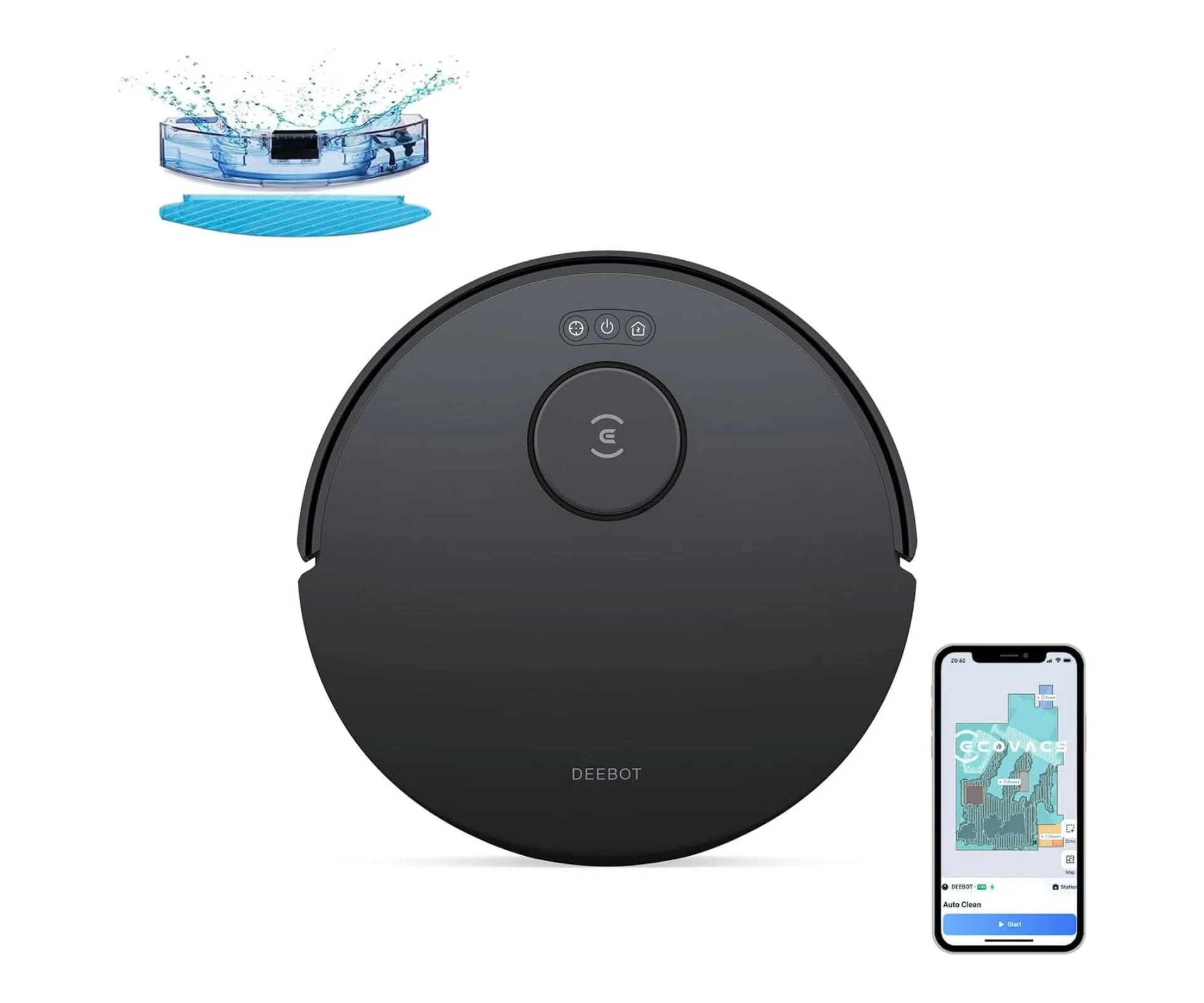 ECOVACS DEEBOT N20 Robot Vacuum Cleaner and Mop