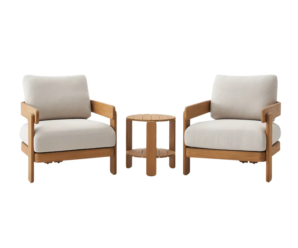 Eden Outdoor 2 Lounge Chairs & Side Table Set Castlery + Best outdoor furniture for small decks 2026