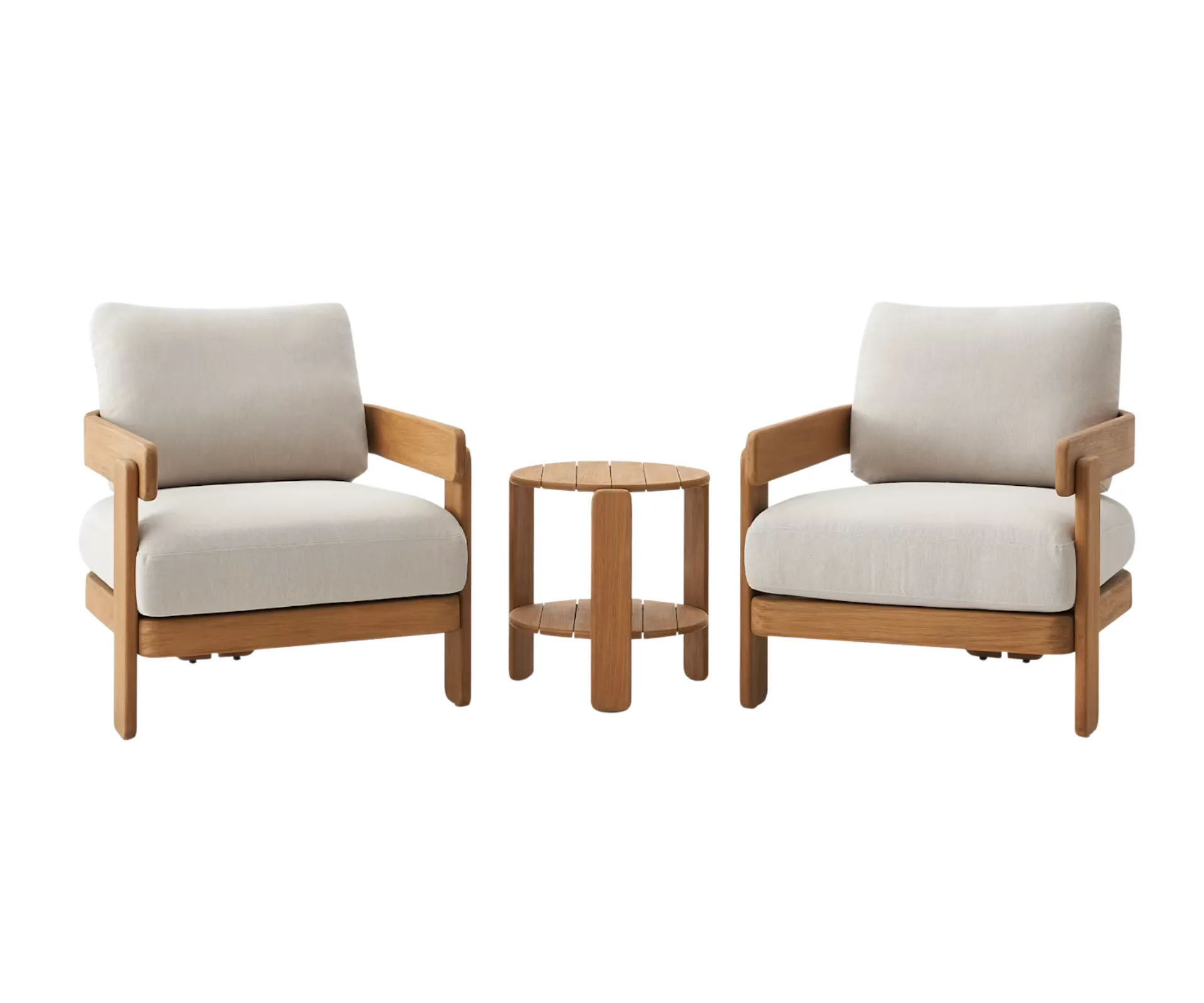 Eden Outdoor 2 Lounge Chairs & Side Table Set Castlery + Best outdoor furniture for small decks 2026