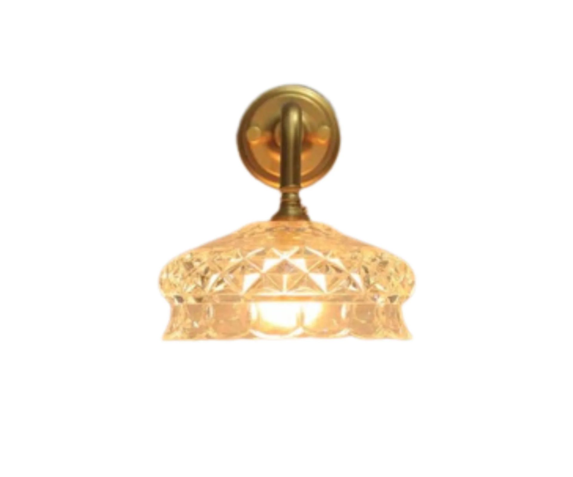 cut glass wall hanging light in vintage style 