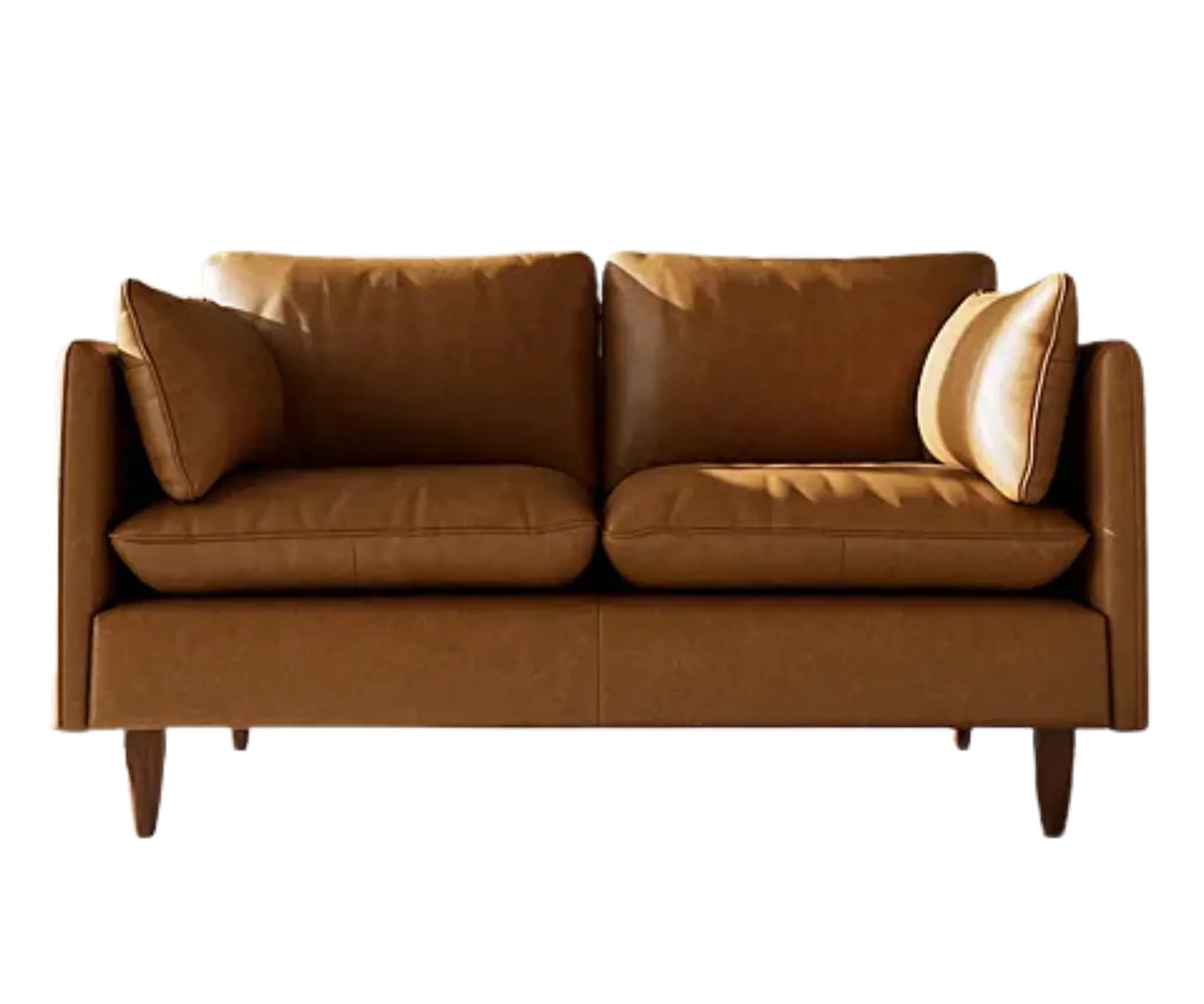 brown leather two seater sofa freedom