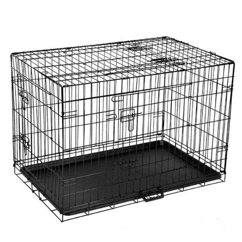 i.Pet Dog Cage Crate Kennel 3 Doors 36"