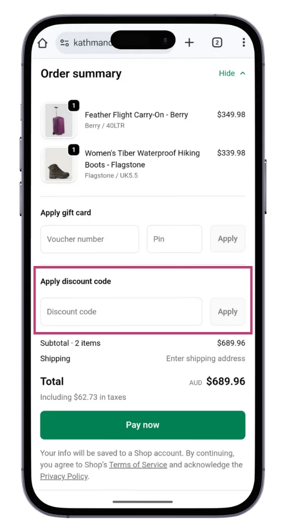 Course Point Promotion Code Kathmandu discount code: Up to 50% off in August 2026 - Better Homes ...