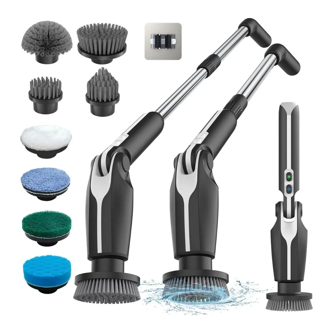 The Leebein electric spin scrubber specialises in deep cleaning of mold & dirt in the shower & bathroom, especially for bathtubs, sinks, tiles, and grout, as well as for floors, walls, kitchen, and glass.