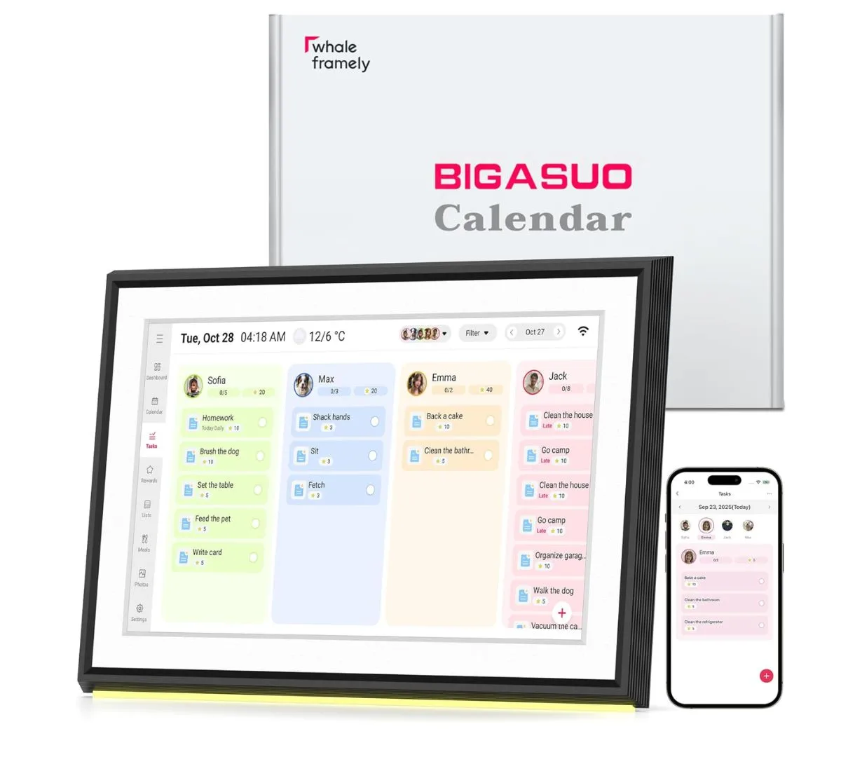 BIGASUO digital calendar for busy families
