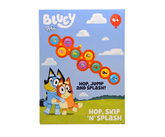 Bluey x Bunnings water hop scotch