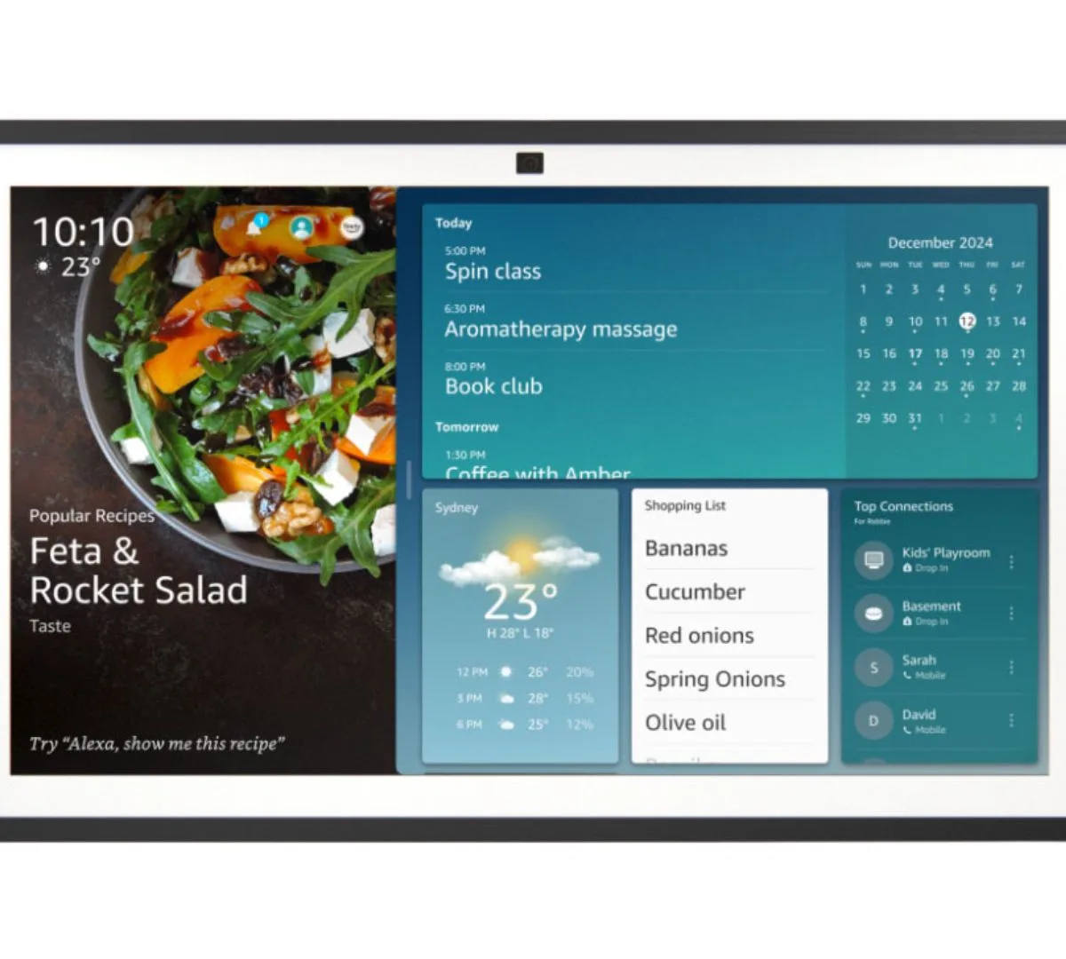 amazon echo show digital calendar