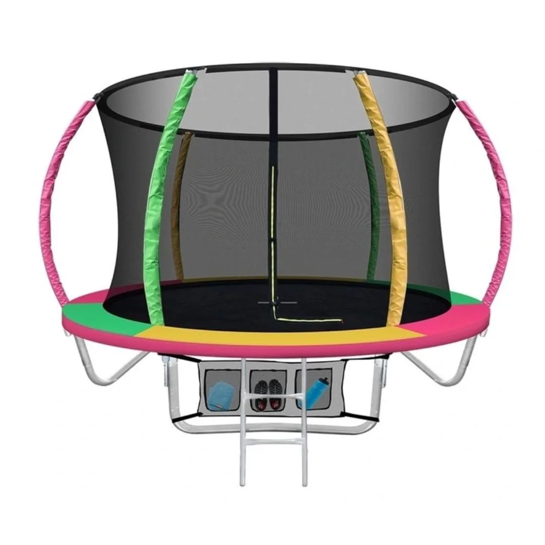 Everfit 8FT Enclosed Trampoline Round Multicoloured, online only for Myer's Black Friday sale