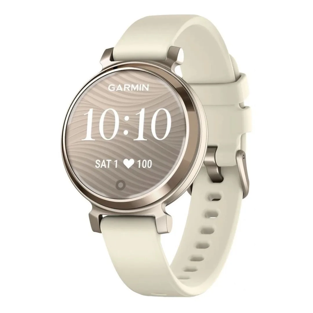 Garmin Lily 2 Smartwatch, Cream Gold with Coconut Silicone Band 010-02839-00