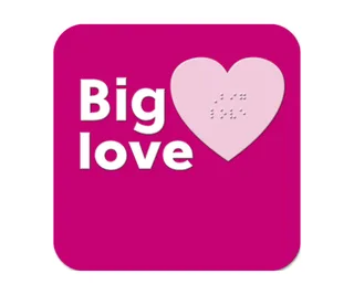 Hallmark X Guide Dogs braille greeting card, Hallmark