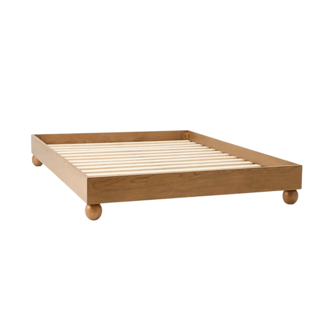 Product image of the Cisco Waalnut Timber Bed Baseas part of the Adairs Black Friday sale 2025