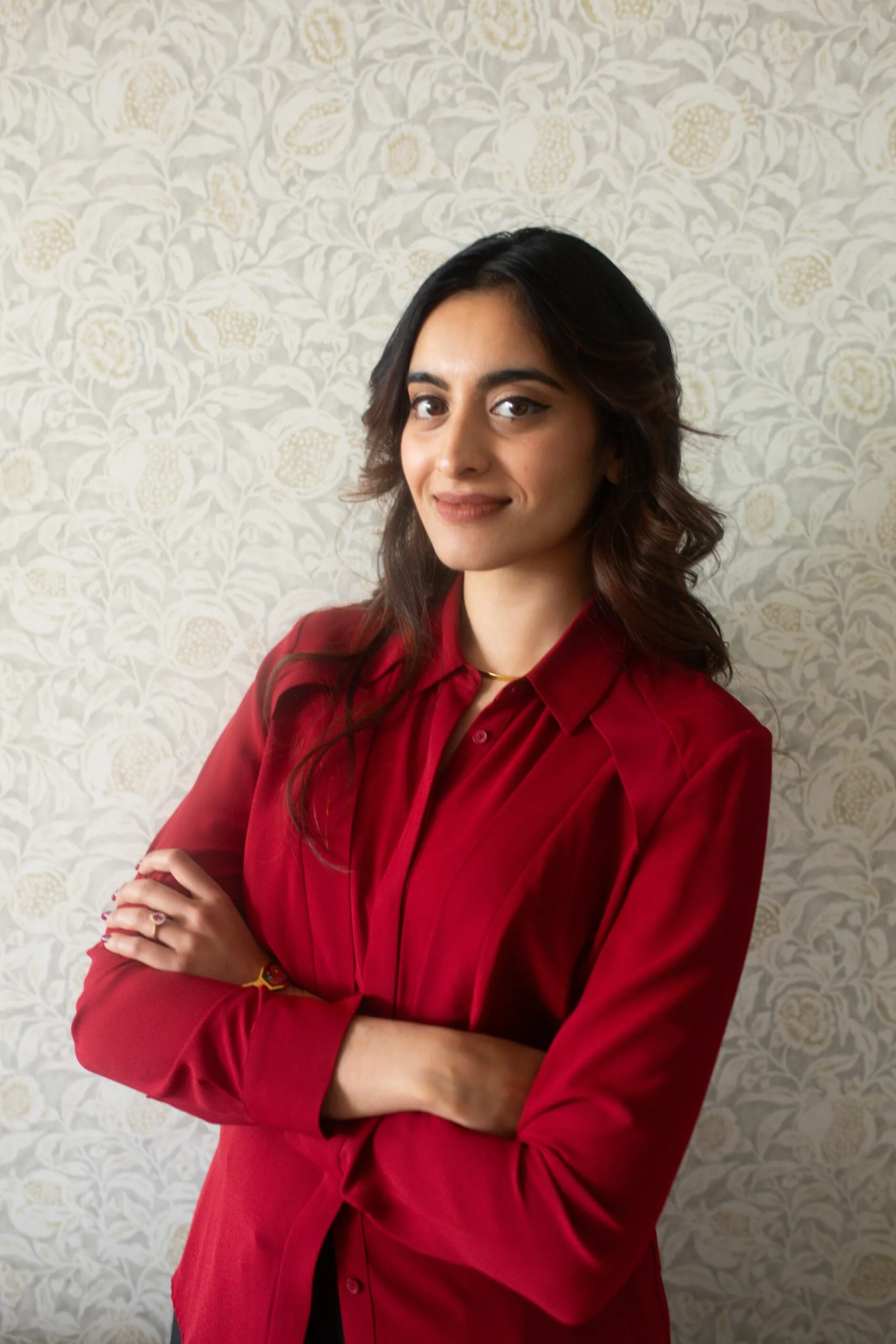 ismat awan portrait wearing red shirt