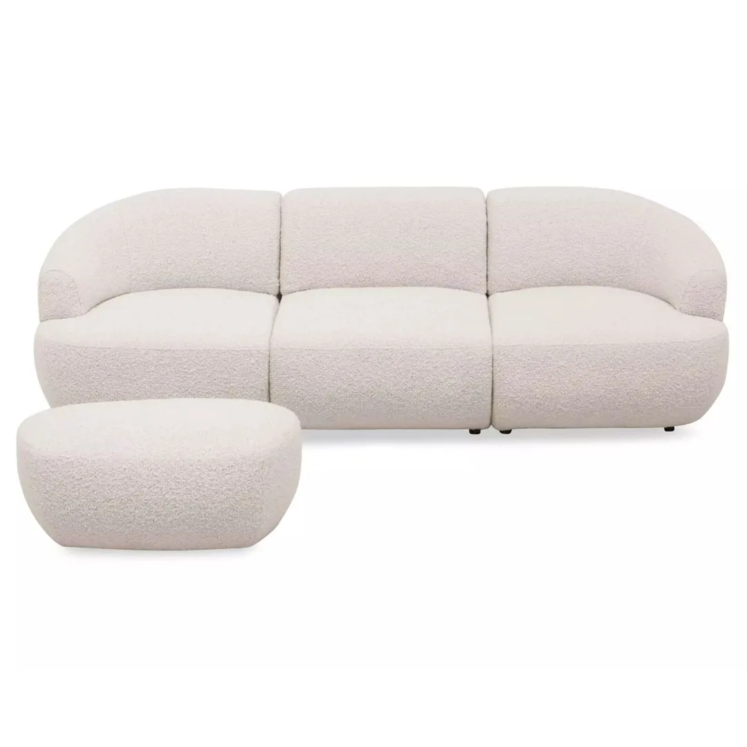 King Living Aura 3-Seater Modular Sofa with Ottoman